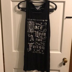 Killstar open back long tank